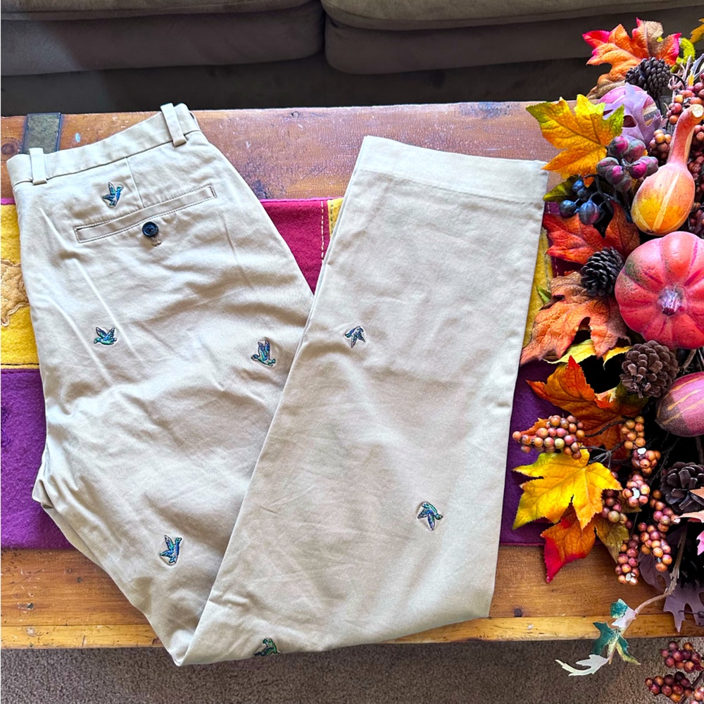 🖇️ Brooks Brothers Milano Fit Chino Hummingbird Pant